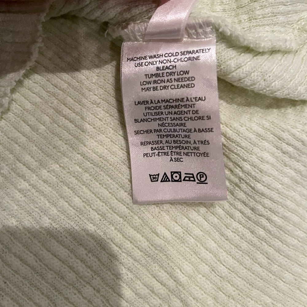 FREE PEOPLE - We The Free - OG Thermal Long Sleeve - Glow Party Green - XS - Picture 7 of 8